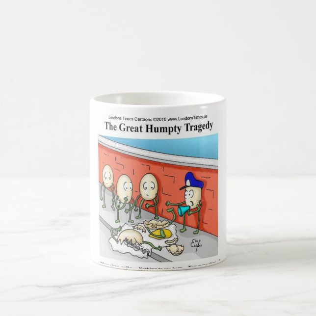Mug Humpty Dumpty Police Investigation Drôle Cadeaux (Centre)