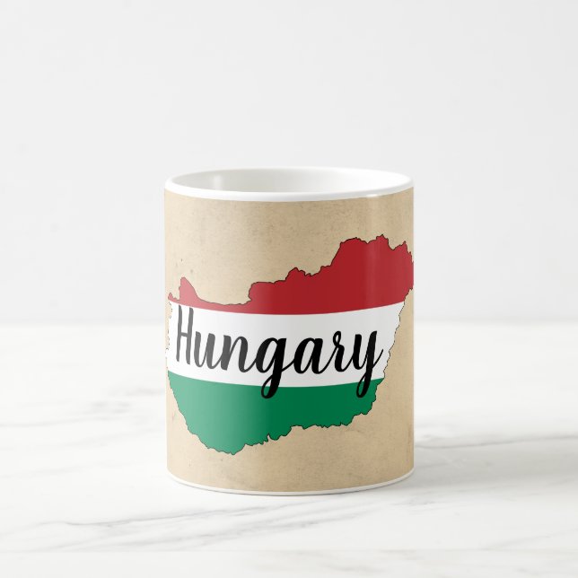 Mug Hungary Flag Silhouette (Centre)
