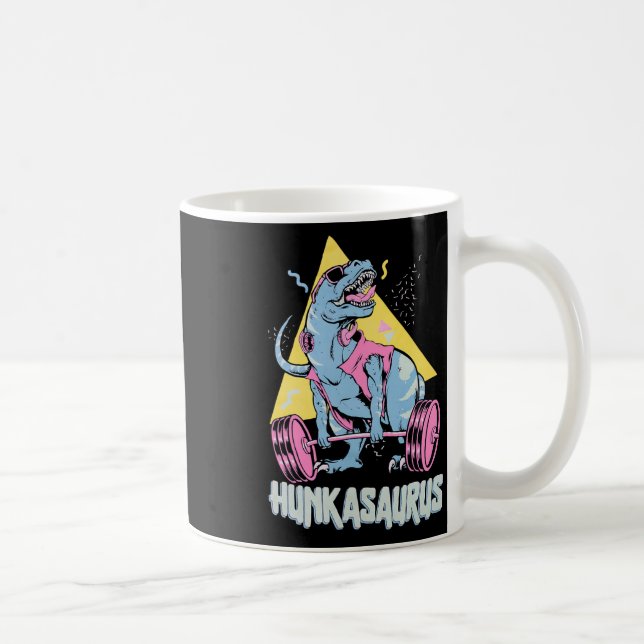 Mug Hunkasaurus T Rex Dinosaure Drôle De Gym Et D'entr (Droite)