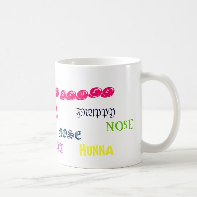Mug HUNNA, HUNNA, LIZ, NEZ, NEZ, S.M.… - Customisé (Droite)