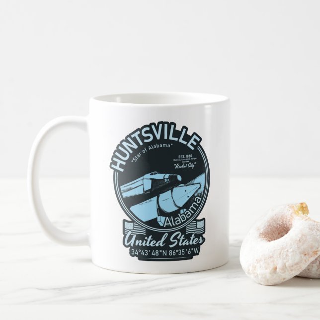 MUG HUNTSVILLE CITY ALABAMA - ESPACE ROCKET (Avec donut)