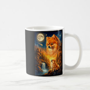 Mug Hurlement à la lune mème animal chien pomeranian