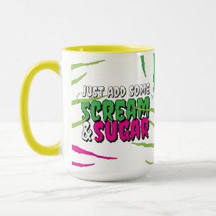 Mug Hurlement & Sucre Amusant Drôle Zombie Griffé