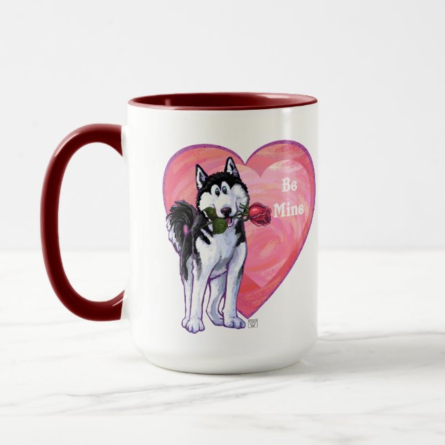 Mug Husky Valentine's Day (Gauche)