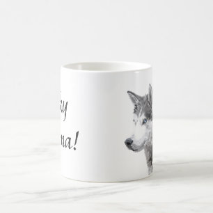 Mug Huskys Sibériens Chien , Maman Husky