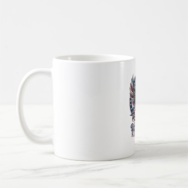 Mug Hybride de phénix patriotique Hybride d'animal pat (Gauche)