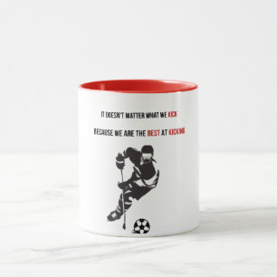 Mug Hybride sportif ultime canadien : soccer et hockey