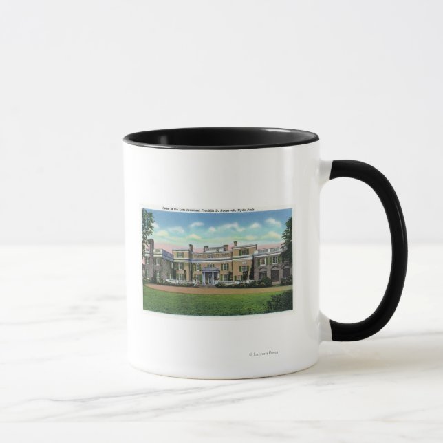 Mug Hyde Park Vue du manoir du président FDR (Droite)