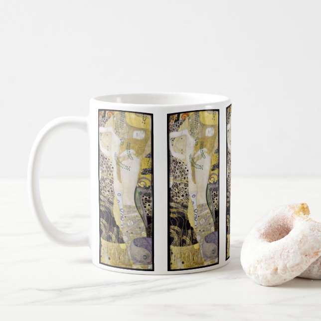Mug Hydra (aka Water Serpents I) par Gustav Klimt (Avec donut)