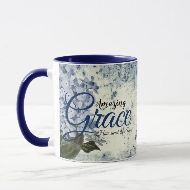 Mug Hydrangea bleu Amazing Grace   (Gauche)