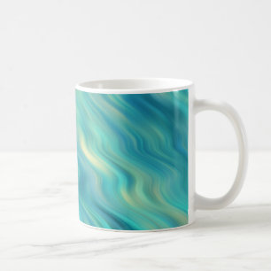 Mug Hydrangea bleu texture ondulée