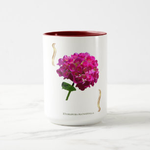 Mug Hydrangea Bloom – Vintage Botanical Fuchsia