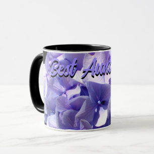 Mug Hydrangea violet fleurs pourpres meilleure tante j
