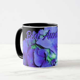 Mug Hydrangée bleu violet fleurs pourpres, Meilleure t