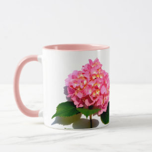 Mug Hydrangée rose rose fleur rose