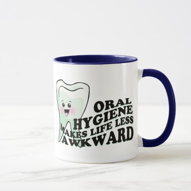 Mug Hygiéniste dentaire drôle de dentiste (Droite)