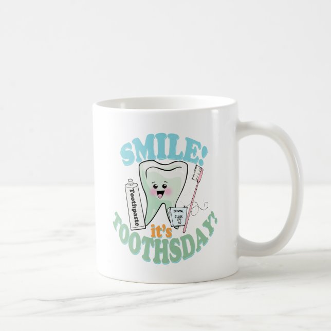 Mug Hygiéniste dentaire drôle de dentiste (Droite)