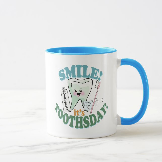 Mug Hygiéniste dentaire drôle de dentiste (Droite)