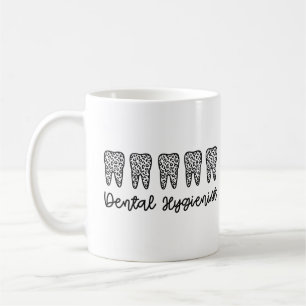 Mug Hygiéniste dentaire   RDH Dentist Léopard dents ca