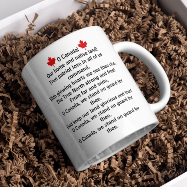 Mug Hymne canadien et feuille d'érable (Créateur téléchargé)