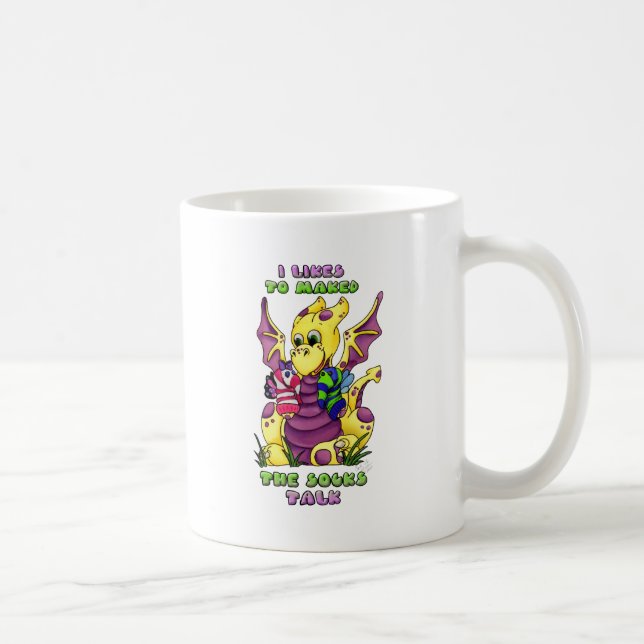 Mug I aime fait l'entretien de chaussettes le dragon (Droite)