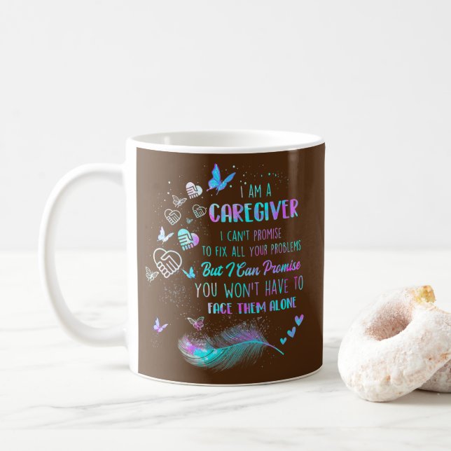 Mug I Am A Caregiver I Can't Promise - Nurse (Avec donut)