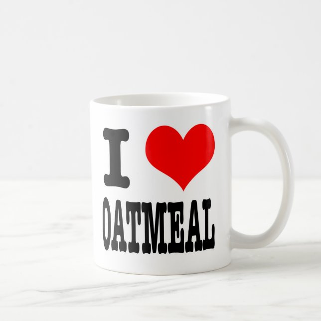 MUG I COEUR (AMOUR) OATMEAL (Droite)