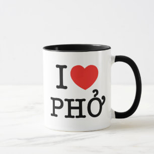 Mug I coeur (amour) Pho