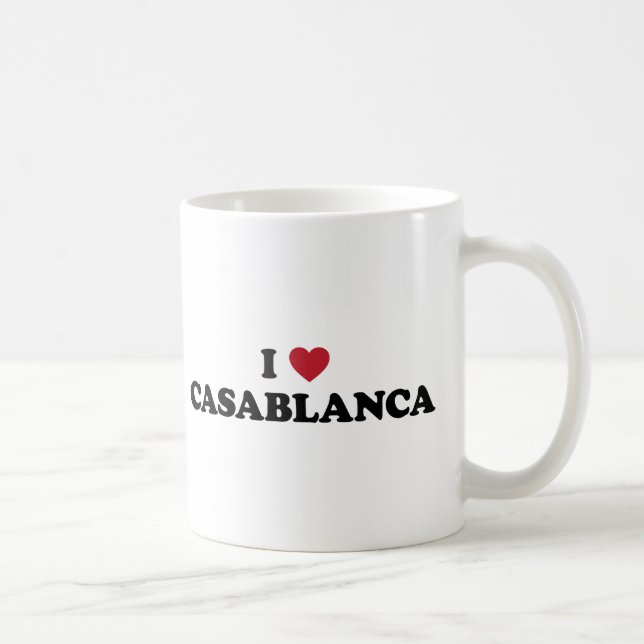 Mug I coeur Casablanca Maroc (Droite)