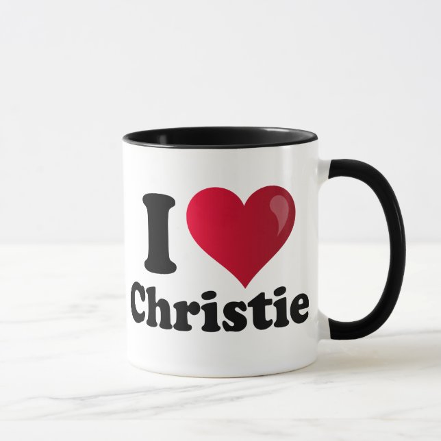 Mug I coeur Chris Christie (Droite)