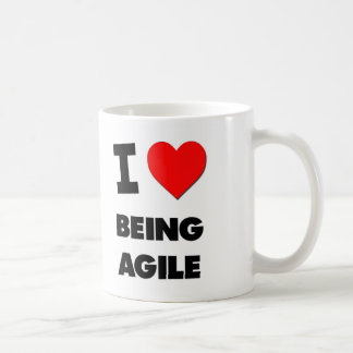 Mug I coeur étant agile