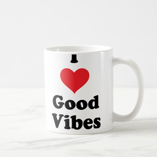 Mug I (coeur) Good Vibes (Droite)