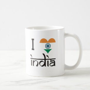 Mug I "coeur" Inde - amour Inde d'I