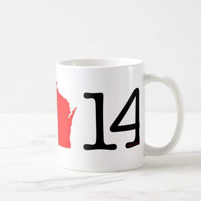 Mug I coeur le Wisconsin 14 (Droite)