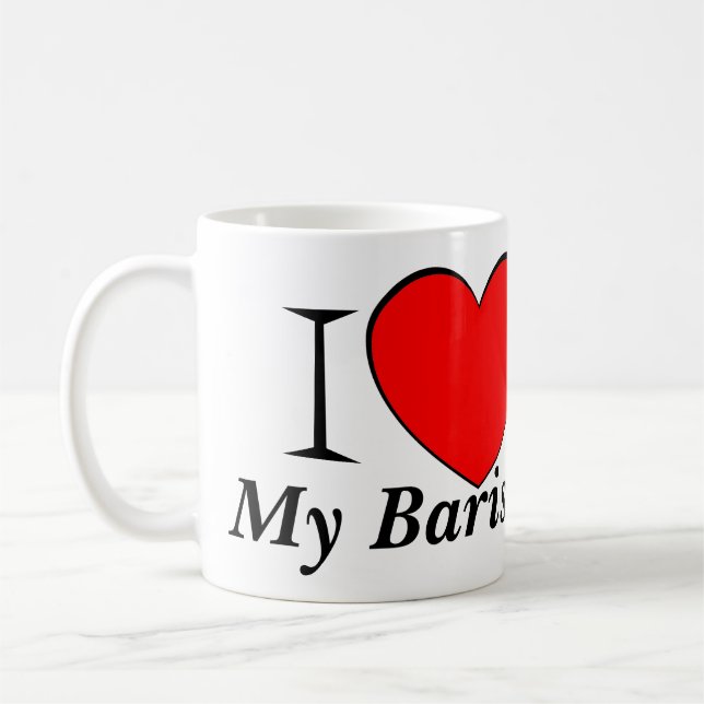 Mug I coeur mon barman (Gauche)
