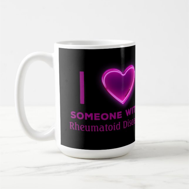 Mug I coeur quelqu'un avec (VOUS TYPE ICI) (Gauche)