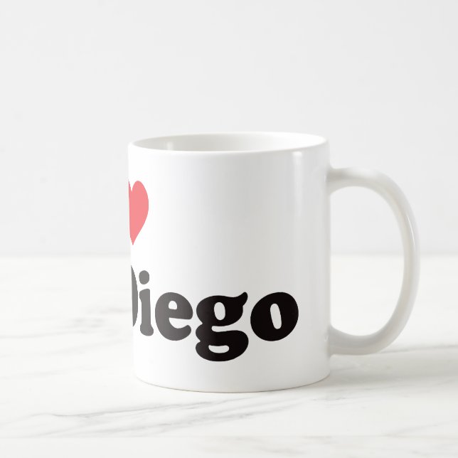Mug I coeur San Diego (Droite)
