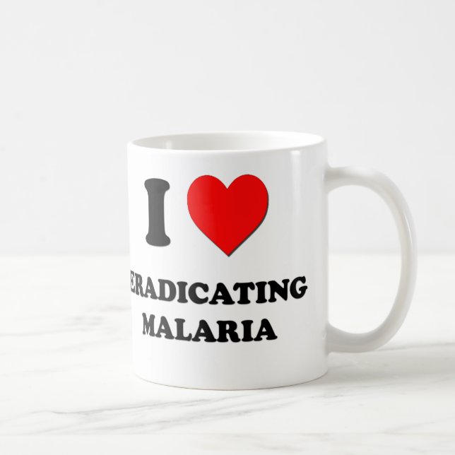 Mug I coeur supprimant la malaria (Droite)