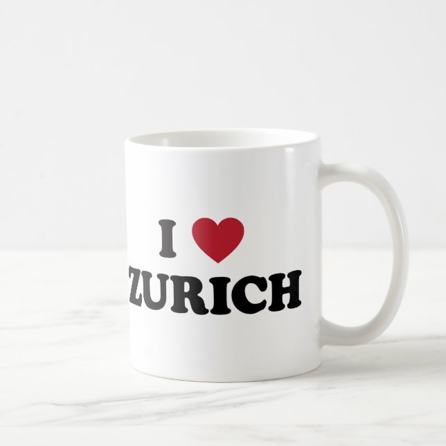 Mug I coeur Zurich Suisse (Droite)