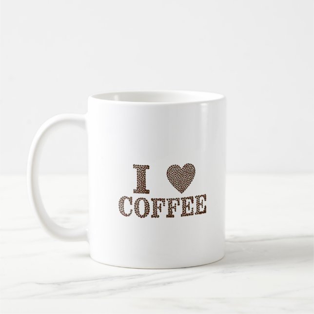 Mug I ♥ Coffee Bean Art (Gauche)