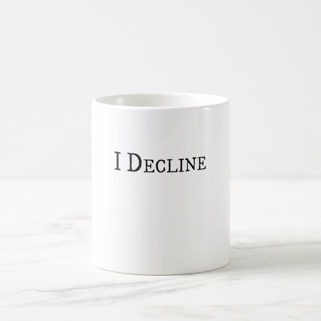 Mug I Decline - Créer la conscience, le déclin, symbol (Centre)