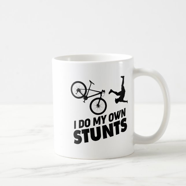 Mug I Do My Own Stunts Funny Mountain Bike  (Droite)