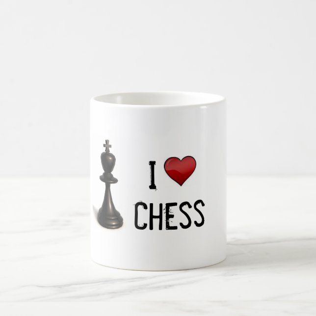 Mug I échecs de coeur (Centre)