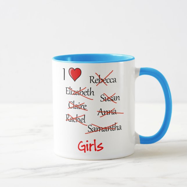 Mug 'I ♥ Girls' (Droite)