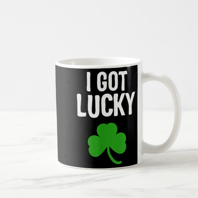 Mug I Got Lucky Dad St Patricks Day Pregnancy Announce (Droite)