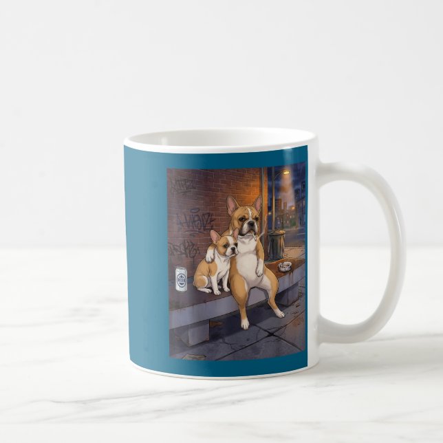 Mug I Got That Dog In Me Funny French Bulldog Smoking  (Droite)