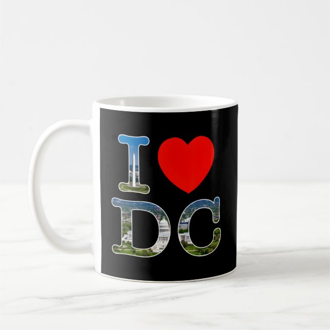 Mug I He Love Washington Wa Dc Police (Gauche)