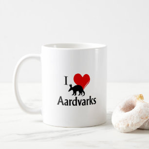 Mug I Heart Aardvarks