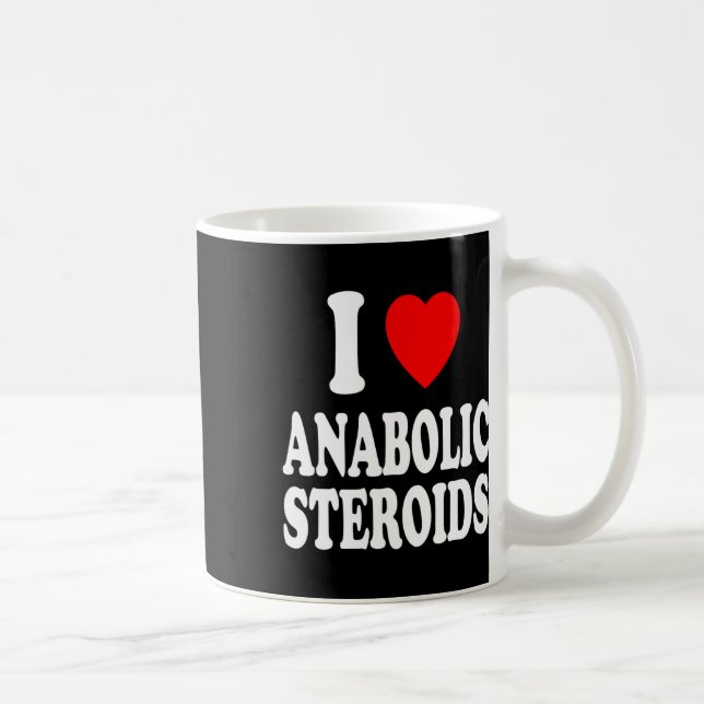 Mug I Heart (amour) Anabolic Stéroïdes Bodybuilding We (Droite)