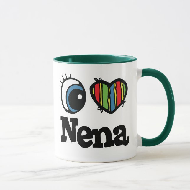Mug I Heart (Amour) Nena (Droite)